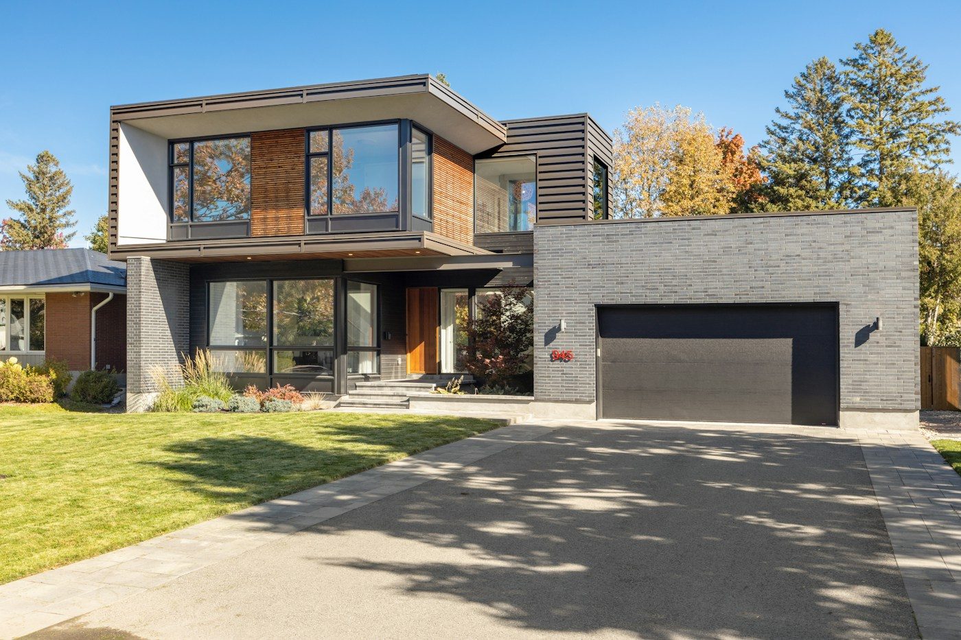 Suburban home with a driveway